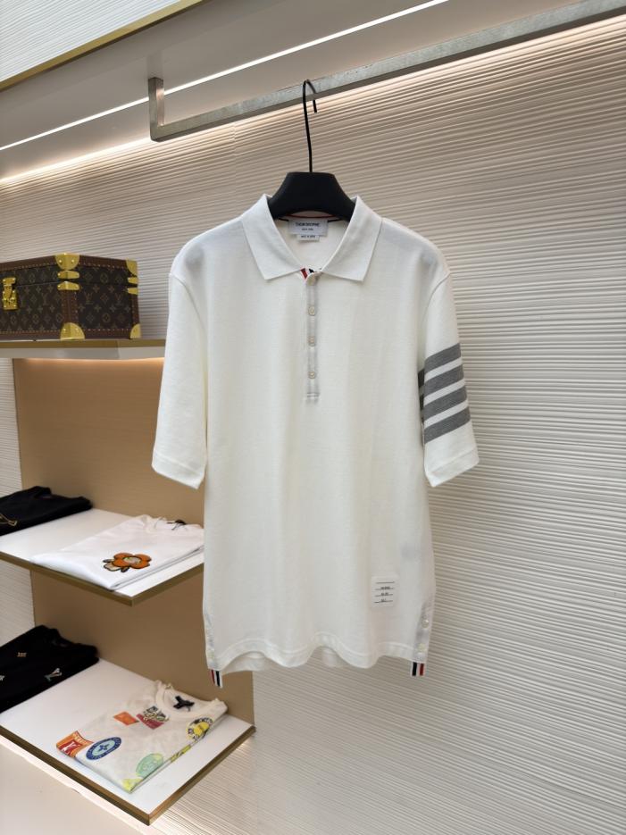 designer,replica,clothing,fake,1:1,lv,luxury,high quality THOM BROWNE pique cotton knit polo shirt (7204U) designer,replica,clothing,fake,1:1,lv,luxury,high quality THOM BROWNE pique cotton knit polo shirt (7204U)