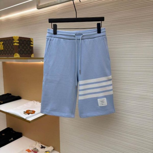 designer,replica,clothing,fake,1:1,lv,luxury,high quality THOM BROWNE Classic Yarn-Dyed Four-Striped Basic Shorts (J2OEY)