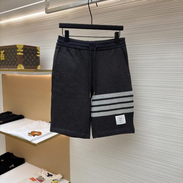 designer,replica,clothing,fake,1:1,lv,luxury,high quality THOM BROWNE Classic Yarn-Dyed Four-Striped Basic Shorts (2X7IL)