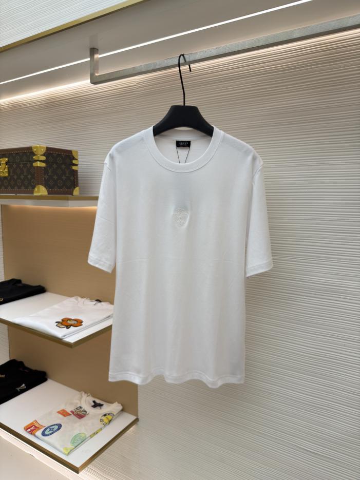 designer,replica,clothing,fake,1:1,lv,luxury,high quality Gucci Crew Neck Embroidered Soft Knit Short Sleeve T-Shirt (FGLJA) designer,replica,clothing,fake,1:1,lv,luxury,high quality Gucci Crew Neck Embroidered Soft Knit Short Sleeve T-Shirt (FGLJA)