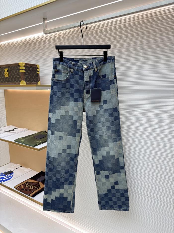 designer,replica,clothing,fake,1:1,lv,luxury,high quality LOUIS VUITTON Checkered Mosaic Jeans (2DIFH) designer,replica,clothing,fake,1:1,lv,luxury,high quality LOUIS VUITTON Checkered Mosaic Jeans (2DIFH)