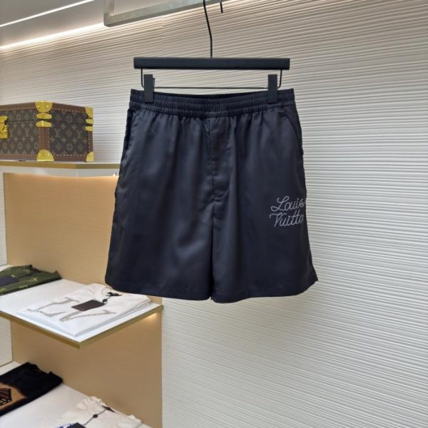 designer,replica,clothing,fake,1:1,lv,luxury,high quality LOUIS VUITTON Floral Print Letter Nigo Silk Shorts (TH0TU)