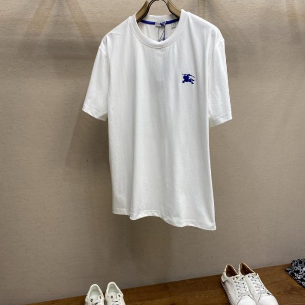 designer,replica,clothing,fake,1:1,lv,luxury,high quality Burberry Equestrian Embroidered Cotton T-Shirt (0W4EJ)