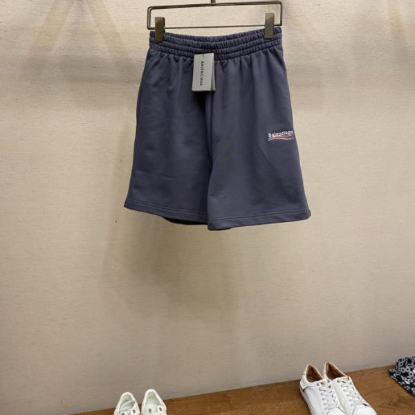 designer,replica,clothing,fake,1:1,lv,luxury,high quality Balenciaga classic logo embroidered shorts (IA37H)