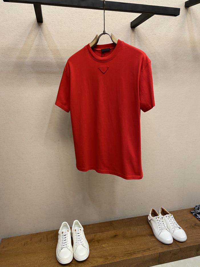designer,replica,clothing,fake,1:1,lv,luxury,high quality Prada Triangle Logo Crew Neck Short-Sleeve T-Shirt (2YGSY) designer,replica,clothing,fake,1:1,lv,luxury,high quality Prada Triangle Logo Crew Neck Short-Sleeve T-Shirt (2YGSY)