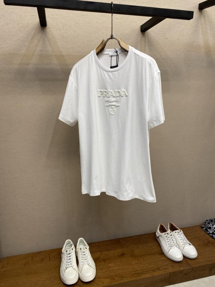 designer,replica,clothing,fake,1:1,lv,luxury,high quality Prada terry cloth embroidered logo short-sleeved shirt (07L9S) designer,replica,clothing,fake,1:1,lv,luxury,high quality Prada terry cloth embroidered logo short-sleeved shirt (07L9S)