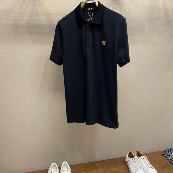 designer,replica,clothing,fake,1:1,lv,luxury,high quality Versace Medusa embroidered polo shirt (JT44W)