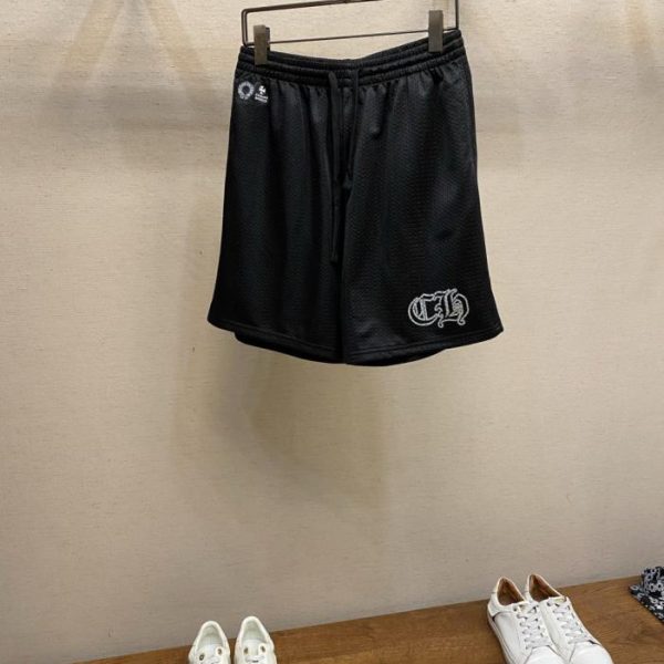 designer,replica,clothing,fake,1:1,lv,luxury,high quality Chrome Hearts Ice Hockey Collection Silver-Plated Casual Shorts (17YUH)