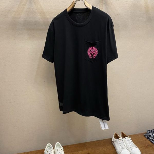designer,replica,clothing,fake,1:1,lv,luxury,high quality Chrome Hearts Horseshoe Print T-shirt (R13SA)