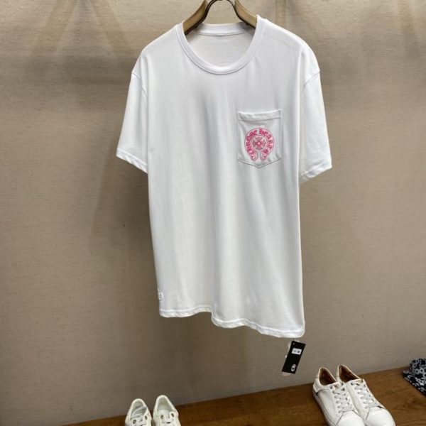 designer,replica,clothing,fake,1:1,lv,luxury,high quality Chrome Hearts Horseshoe Print T-shirt (ROSNR)