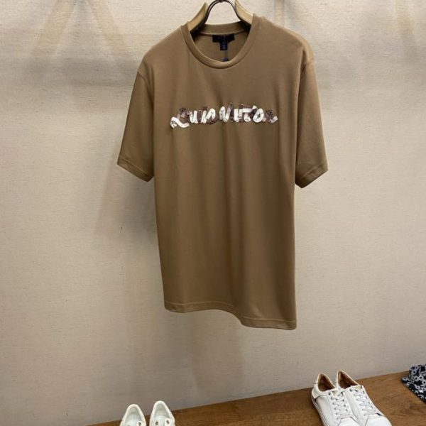 designer,replica,clothing,fake,1:1,lv,luxury,high quality LV Gradient Ribbon Crew Neck Short-Sleeve T-Shirt (O58ZA)