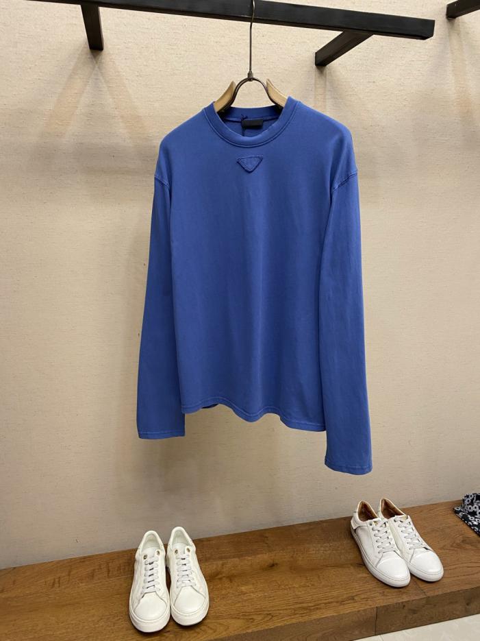 designer,replica,clothing,fake,1:1,lv,luxury,high quality Prada Blue Triangle Crew Neck Long Sleeve (WIWMO) designer,replica,clothing,fake,1:1,lv,luxury,high quality Prada Blue Triangle Crew Neck Long Sleeve (WIWMO)