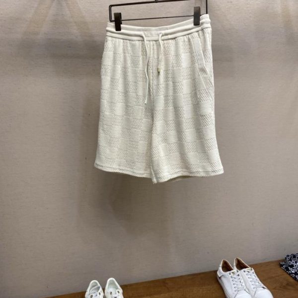 designer,replica,clothing,fake,1:1,lv,luxury,high quality LV cotton drawstring terry cloth casual shorts (ZY5E9)
