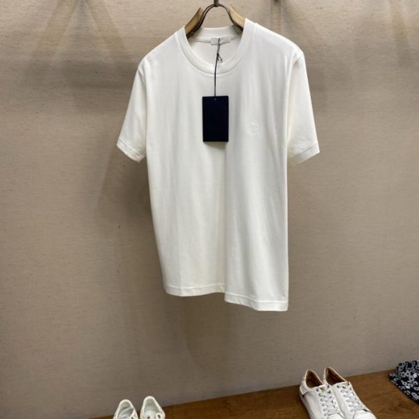 designer,replica,clothing,fake,1:1,lv,luxury,high quality Prada Embroidered Cotton Short-Sleeve T-Shirt (TB1F8)