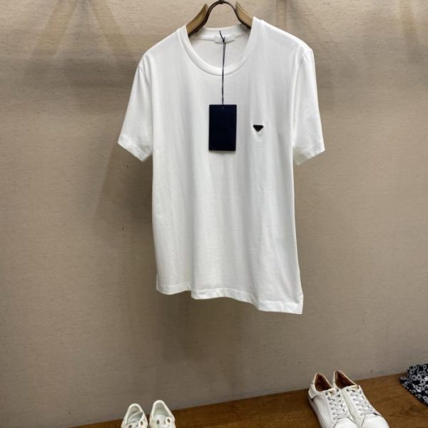 designer,replica,clothing,fake,1:1,lv,luxury,high quality Prada Crew Neck T-Shirt (RZA67)