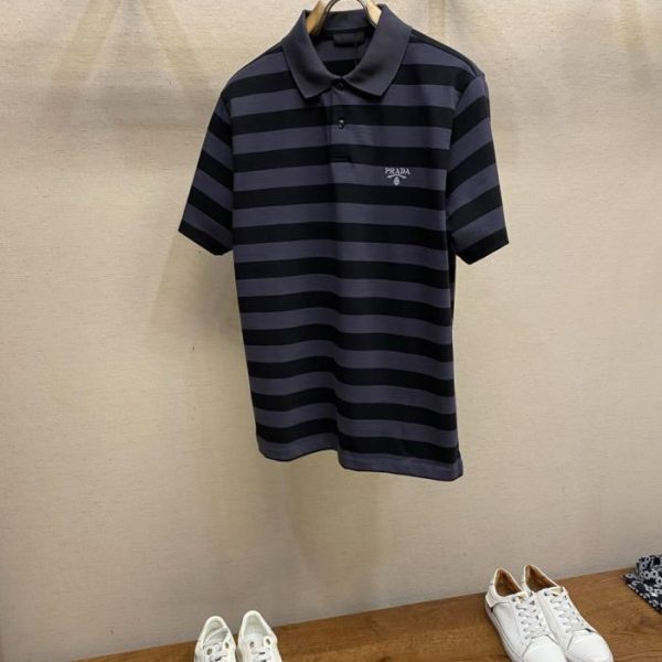 designer,replica,clothing,fake,1:1,lv,luxury,high quality Prada’s new striped polo shirt (B7AA2)