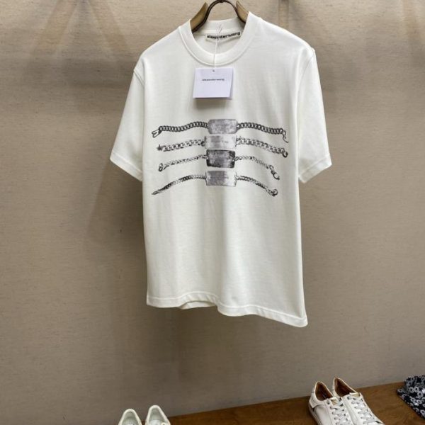 designer,replica,clothing,fake,1:1,lv,luxury,high quality Alexard Rwang Chain Print T-Shirt (TL80Z)