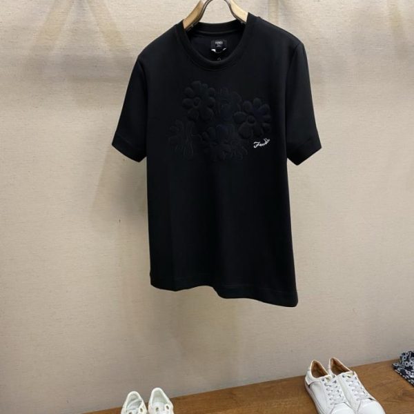 designer,replica,clothing,fake,1:1,lv,luxury,high quality Fendi Standard Fit Crew Neck Short Sleeve T-Shirt (607LW)