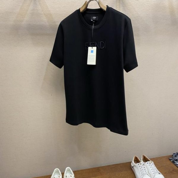 designer,replica,clothing,fake,1:1,lv,luxury,high quality Fendi Standard Fit Short Sleeve Crew Neck T-Shirt (ENXM2)