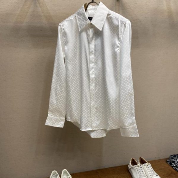 designer,replica,clothing,fake,1:1,lv,luxury,high quality LV monogram silk shirt (6RI3N)