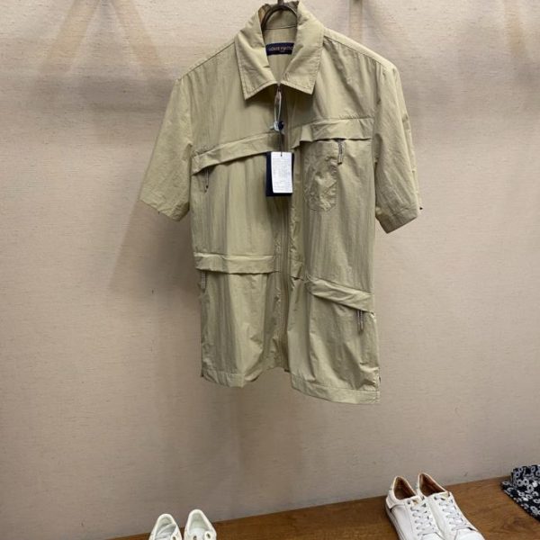 designer,replica,clothing,fake,1:1,lv,luxury,high quality LV Zipper-front Camping Short-Sleeve Shirt (BD9UT)