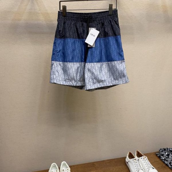 designer,replica,clothing,fake,1:1,lv,luxury,high quality Dior tricolor logo drawstring shorts can be paired with various short-sleeved T-shirts (TYXI5).