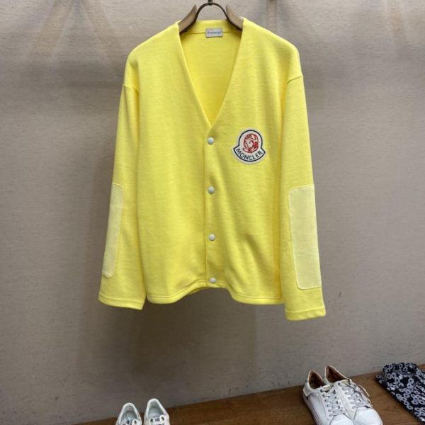 designer,replica,clothing,fake,1:1,lv,luxury,high quality Moncler logo embroidered cardigan (WQV70)