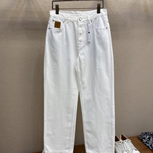 designer,replica,clothing,fake,1:1,lv,luxury,high quality LV Embroidered Skateboard Jeans (FUF2Z)