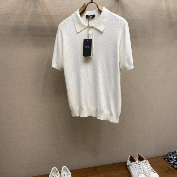 designer,replica,clothing,fake,1:1,lv,luxury,high quality Fendi knitted polo shirt (MUF66)