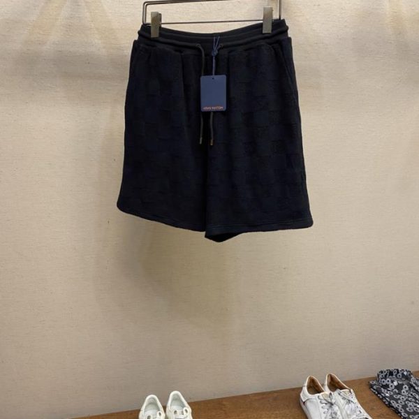 designer,replica,clothing,fake,1:1,lv,luxury,high quality LV DAMIER Terry Cotton Shorts (Y9FU2)