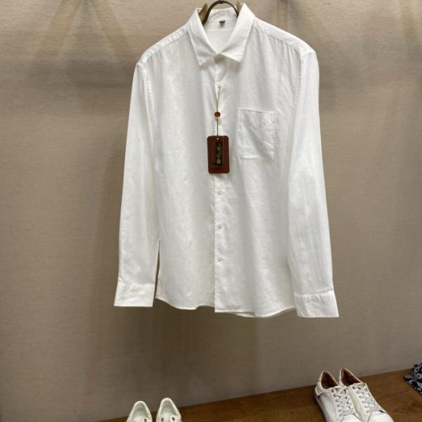 designer,replica,clothing,fake,1:1,lv,luxury,high quality LP Four-Color Linen Blend Long-Sleeve Shirt (B4Y2I)