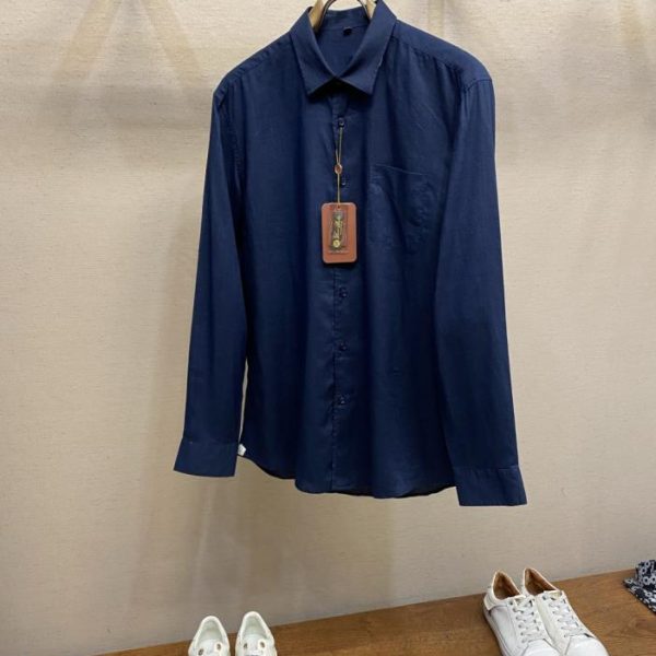 designer,replica,clothing,fake,1:1,lv,luxury,high quality LP Four-Color Linen Blend Long-Sleeve Shirt (F8RML)