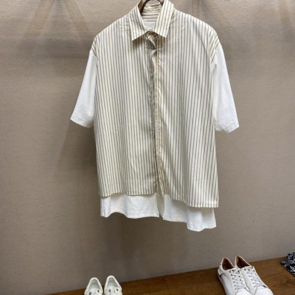 designer,replica,clothing,fake,1:1,lv,luxury,high quality MM6 Maison Margiela New Short-Sleeve Shirt (I84C6)