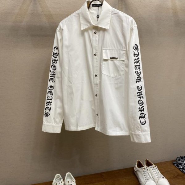 designer,replica,clothing,fake,1:1,lv,luxury,high quality Chrome Hearts New Loose-Fit Casual Shirt (0FA2W)