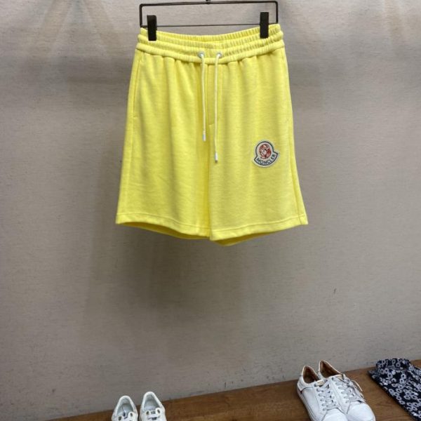 designer,replica,clothing,fake,1:1,lv,luxury,high quality Moncler Logo Embroidered Men’s Cotton Casual Shorts (1XKQH)