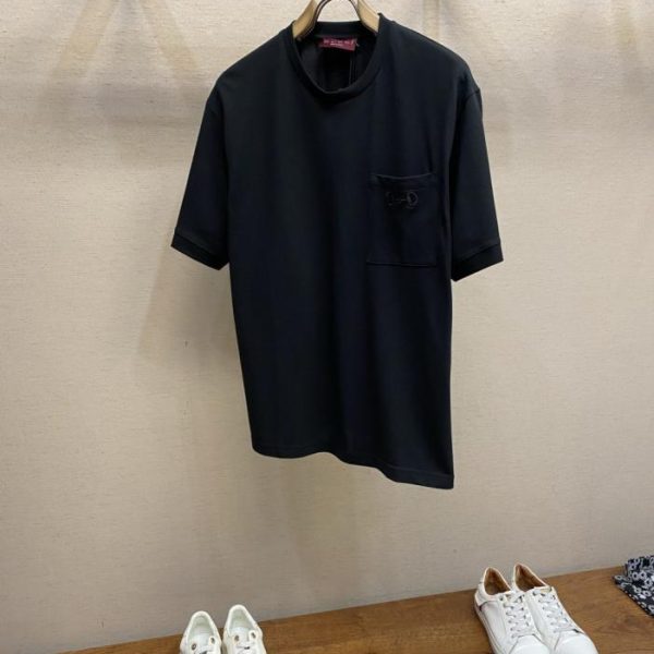 designer,replica,clothing,fake,1:1,lv,luxury,high quality Gucci Horsebit Embroidered Crew Neck Short-Sleeve T-Shirt (QVZ4K)