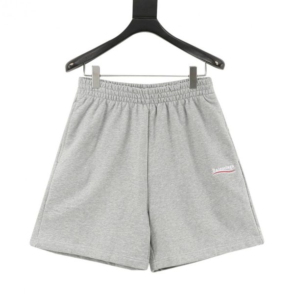 designer,replica,clothing,fake,1:1,lv,luxury,high quality Balenciaga Tricolor Coca-Cola Embroidered Logo Shorts (5336)