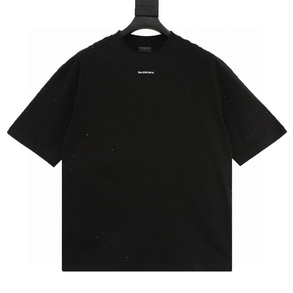 designer,replica,clothing,fake,1:1,lv,luxury,high quality Balenciaga short-sleeved T-shirt with full rhinestone embroidery and small lettering (7765) designer,replica,clothing,fake,1:1,lv,luxury,high quality Balenciaga short-sleeved T-shirt with full rhinestone embroidery and small lettering (7765)
