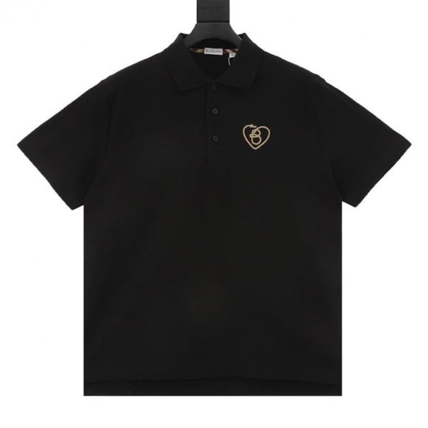 designer,replica,clothing,fake,1:1,lv,luxury,high quality Burberry Valentine’s Day Limited Edition Heart Embroidered Short-Sleeve Polo Shirt (8AE5)