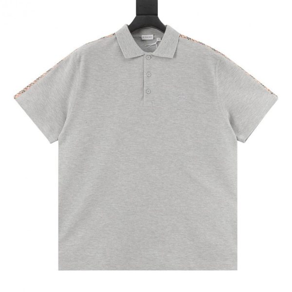 designer,replica,clothing,fake,1:1,lv,luxury,high quality Burberry Polo Shirt with Equestrian Embroidery Check Shoulders (Fendi 6B)