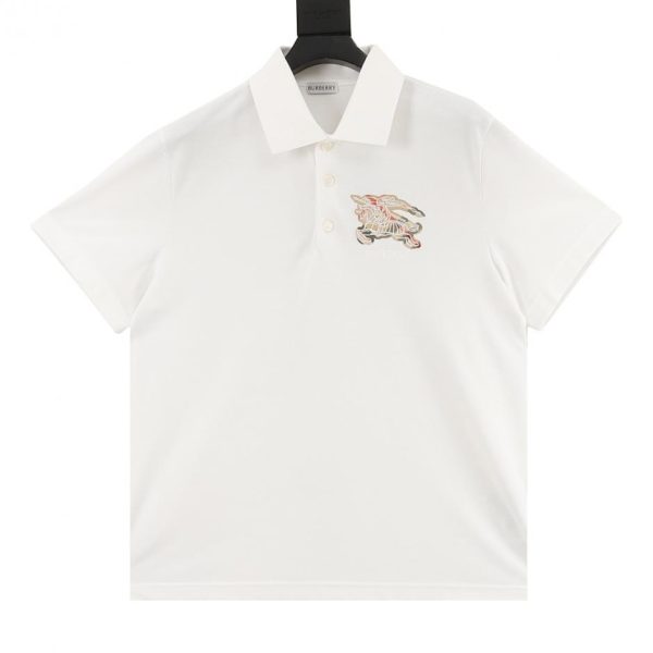designer,replica,clothing,fake,1:1,lv,luxury,high quality Burberry Polo Shirt with Horse Patchwork (7398)