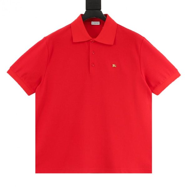 designer,replica,clothing,fake,1:1,lv,luxury,high quality Burberry Year of the Horse Lunar New Year Collection: Horse and Iron Logo Short-Sleeve Polo Shirt (B7A1)