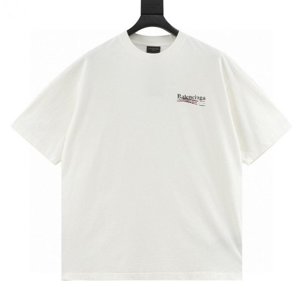 designer,replica,clothing,fake,1:1,lv,luxury,high quality Balenciaga distressed short-sleeved T-shirt with faded cola print (44F3)