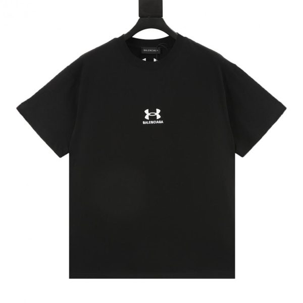 designer,replica,clothing,fake,1:1,lv,luxury,high quality Balenciaga and Under Armour collaboration embroidered logo short-sleeved T-shirt (3D33)