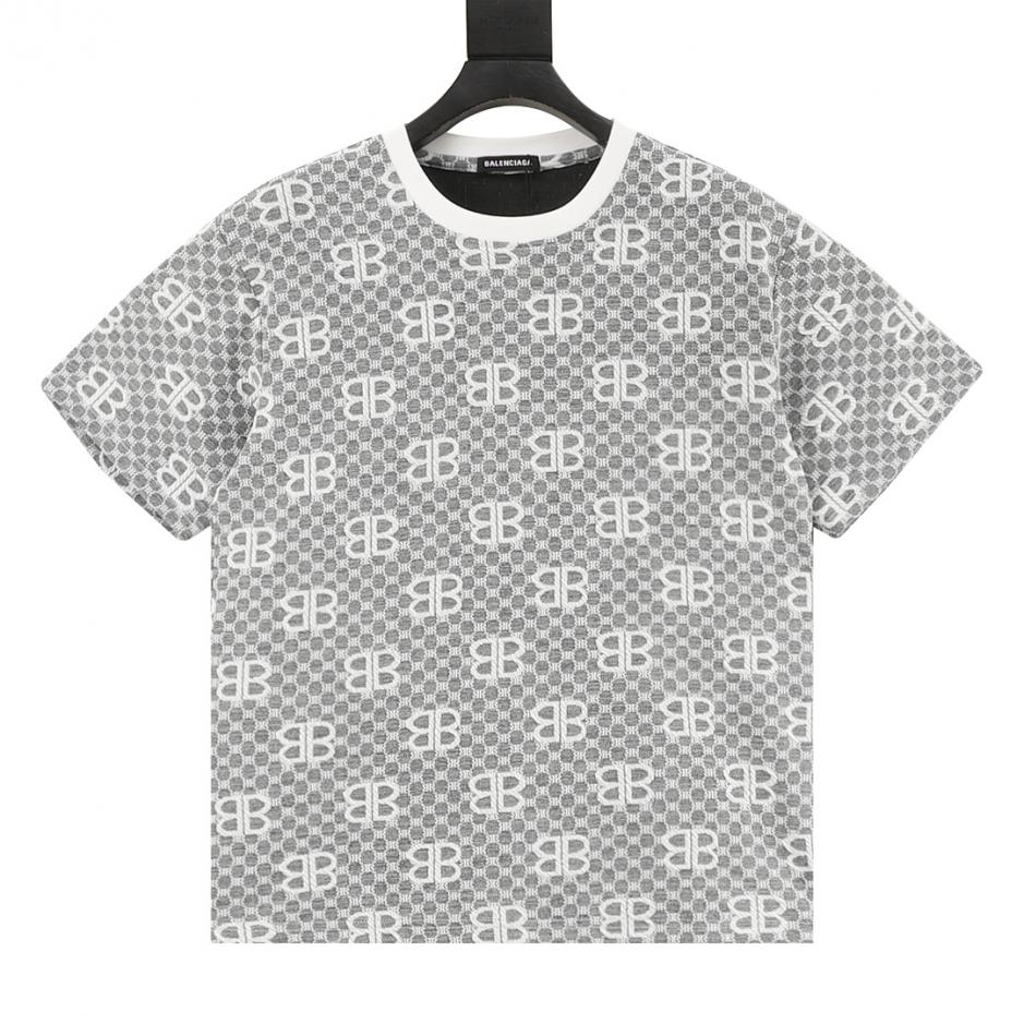 designer,replica,clothing,fake,1:1,lv,luxury,high quality Balenciaga all-over monogram jacquard short-sleeved shirt (7F0E) designer,replica,clothing,fake,1:1,lv,luxury,high quality Balenciaga all-over monogram jacquard short-sleeved shirt (7F0E)