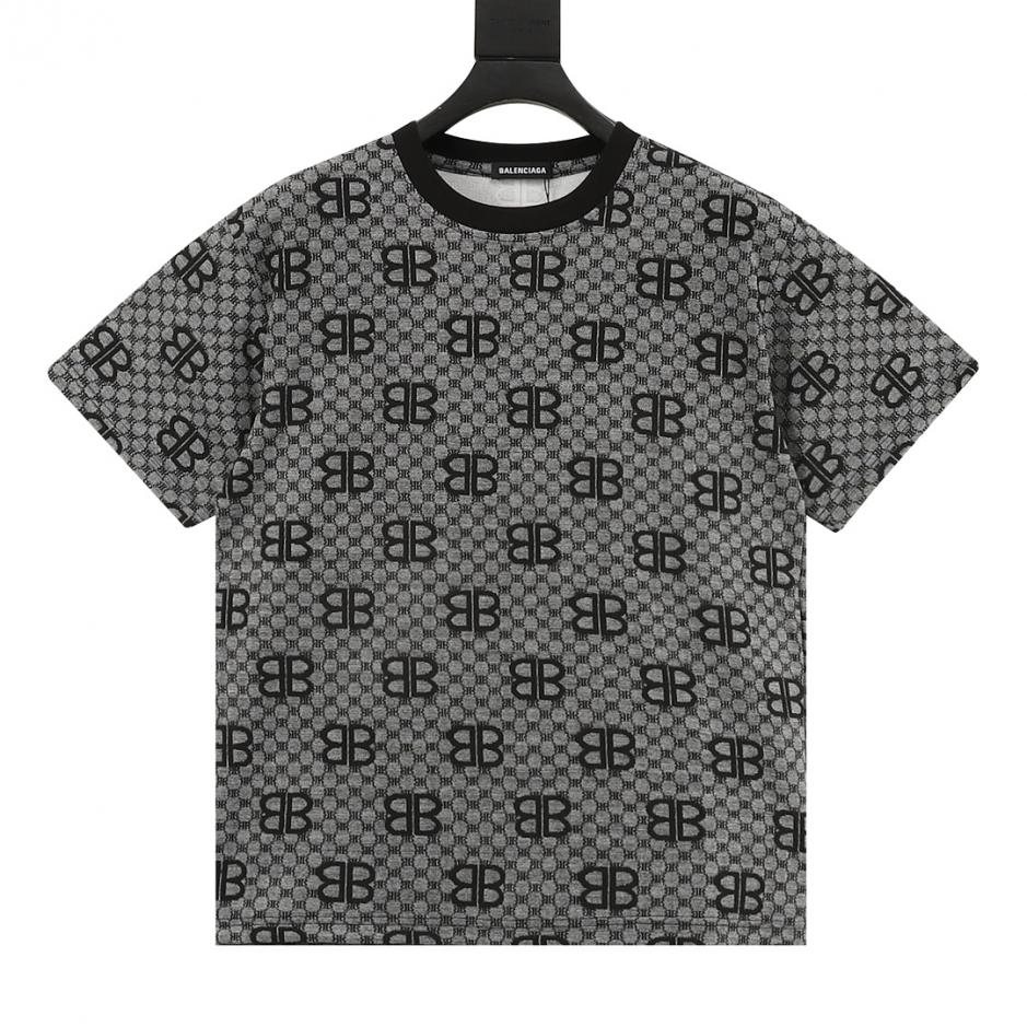 designer,replica,clothing,fake,1:1,lv,luxury,high quality Balenciaga all-over BB monogram jacquard short-sleeved shirt (E602) designer,replica,clothing,fake,1:1,lv,luxury,high quality Balenciaga all-over BB monogram jacquard short-sleeved shirt (E602)