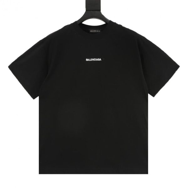 designer,replica,clothing,fake,1:1,lv,luxury,high quality Balenciaga short-sleeved shirt with embroidered lettering on the front and back (2D32)