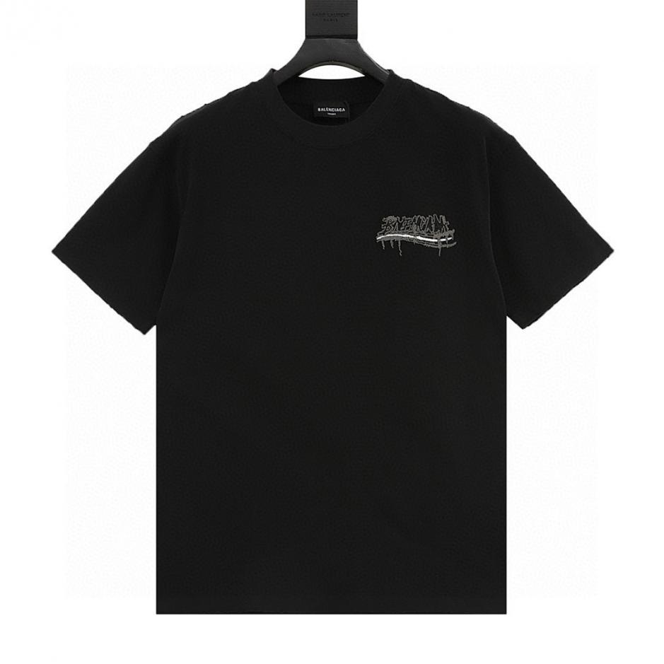 designer,replica,clothing,fake,1:1,lv,luxury,high quality Balenciaga short-sleeved shirt with tassel appliqué and Sanskrit letter embroidery (CC50) designer,replica,clothing,fake,1:1,lv,luxury,high quality Balenciaga short-sleeved shirt with tassel appliqué and Sanskrit letter embroidery (CC50)