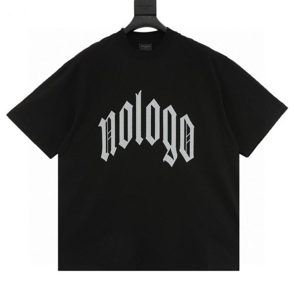designer,replica,clothing,fake,1:1,lv,luxury,high quality BALENCIAGA New No Logo Crack Print Short-Sleeve T-Shirt (39DB)