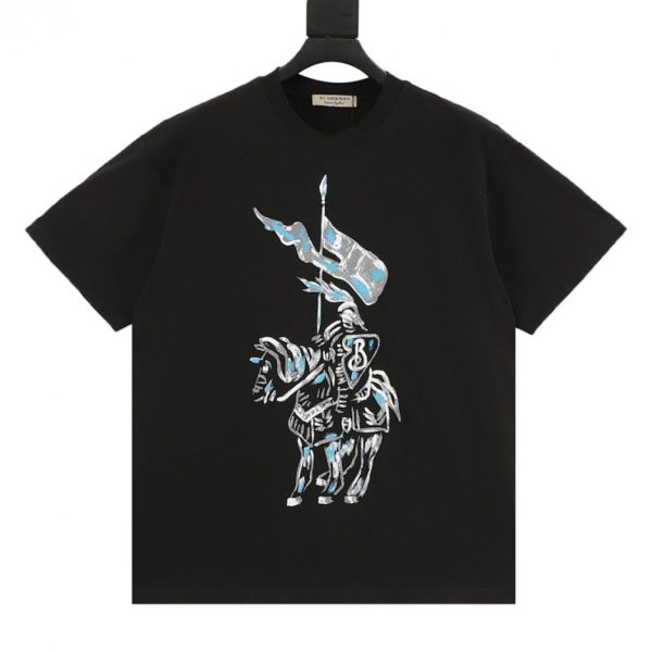designer,replica,clothing,fake,1:1,lv,luxury,high quality Burberry Hand-Painted Splatter Knight Short-Sleeve T-Shirt (4229)